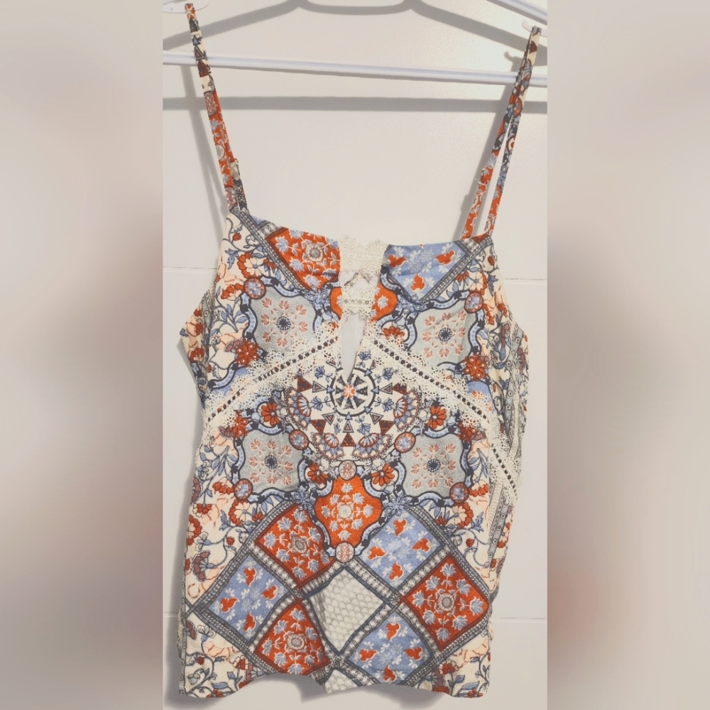 Somedays lovin Tank with Crochet Detail